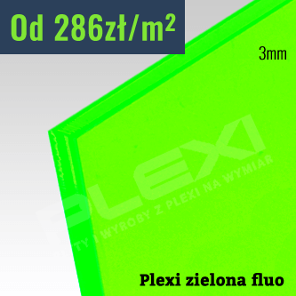 pleksi zielona fluo (fluorescencyjna)